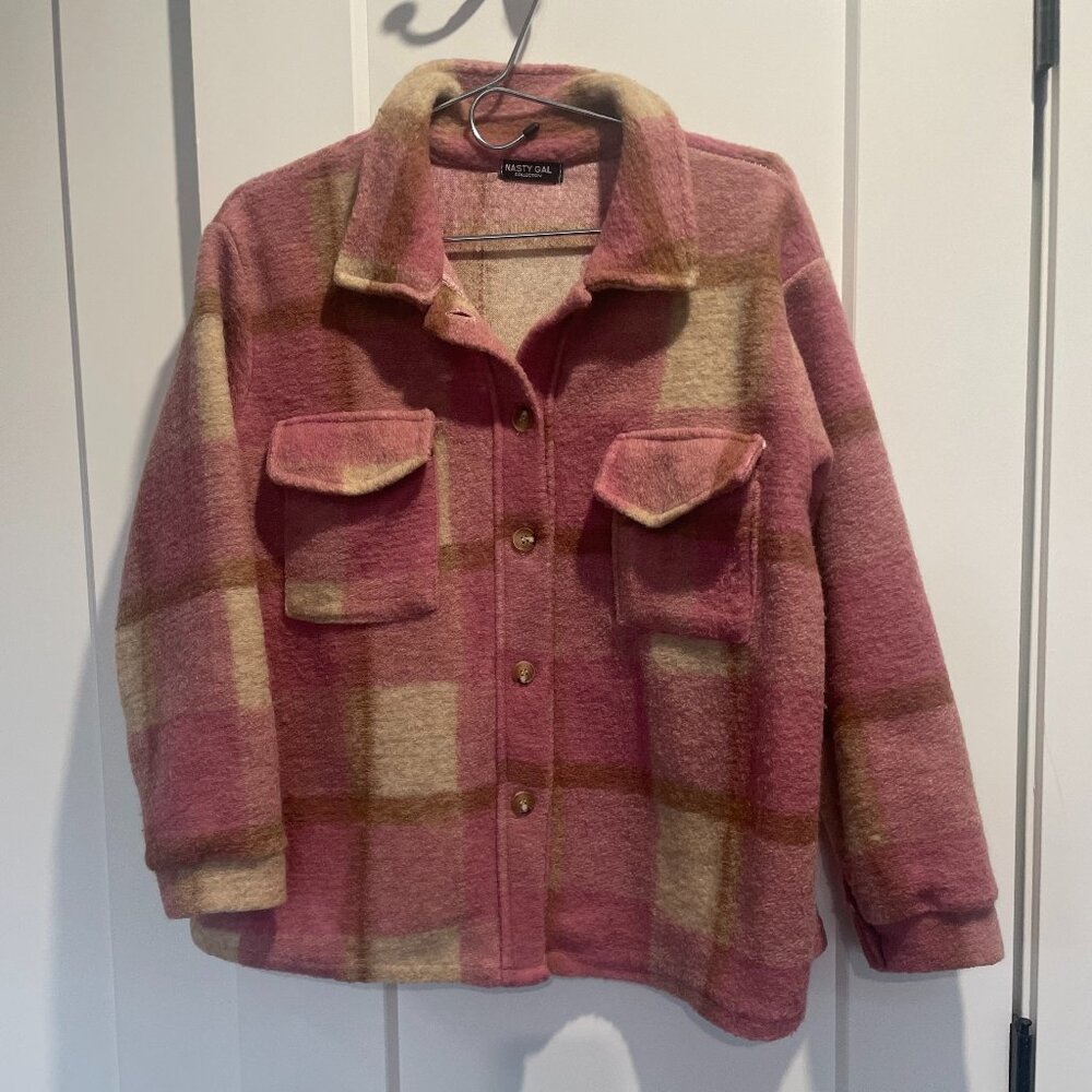 Nasty Gal Wool Blend Shacket (Italy)
